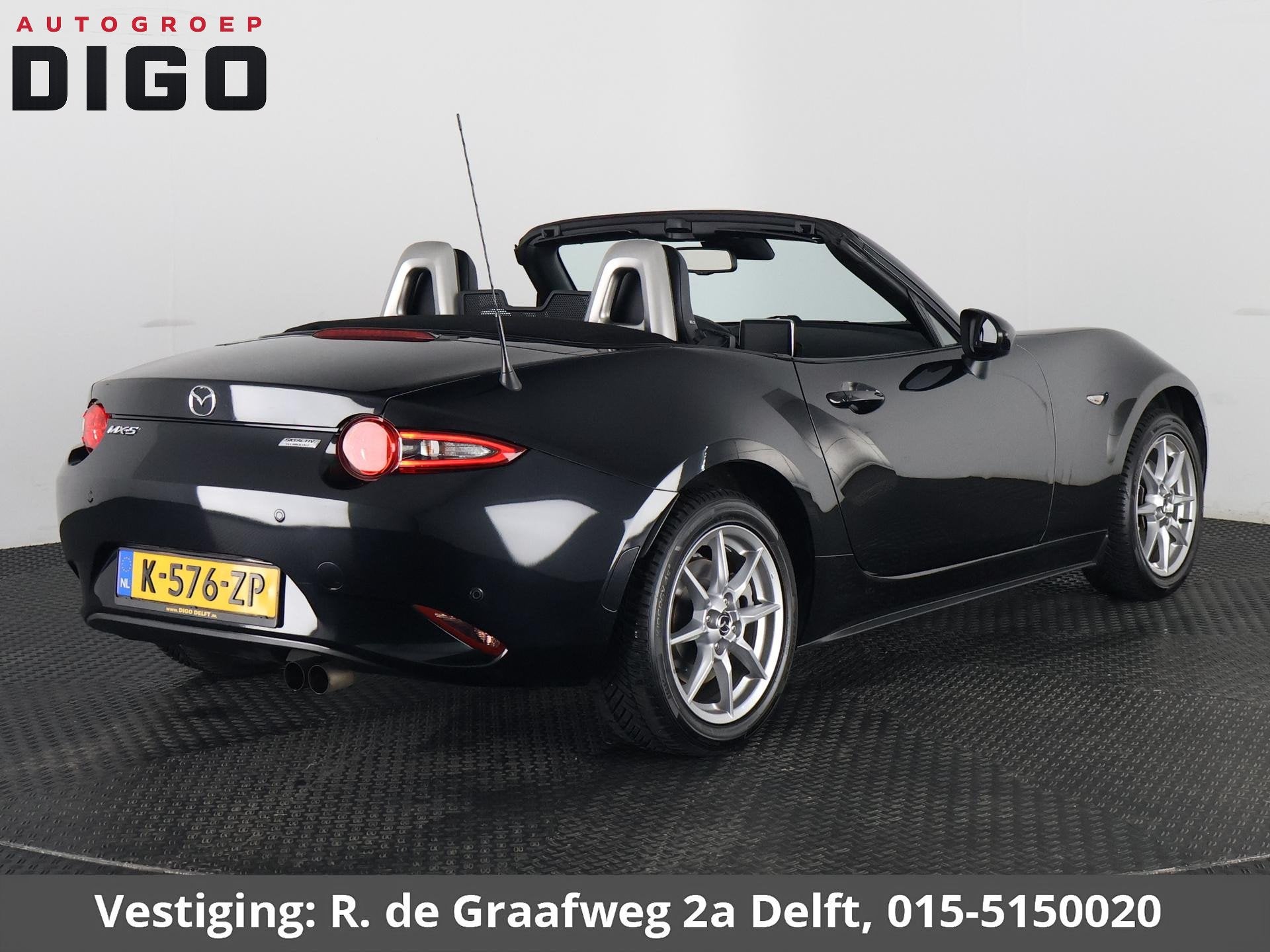 Mazda MX-5 2.0 SkyActiv-G 160 GT-M Soft-Top | Stoelverwarmin, 1998 cc, 4 cilinders, Cabriolet, Zwart
