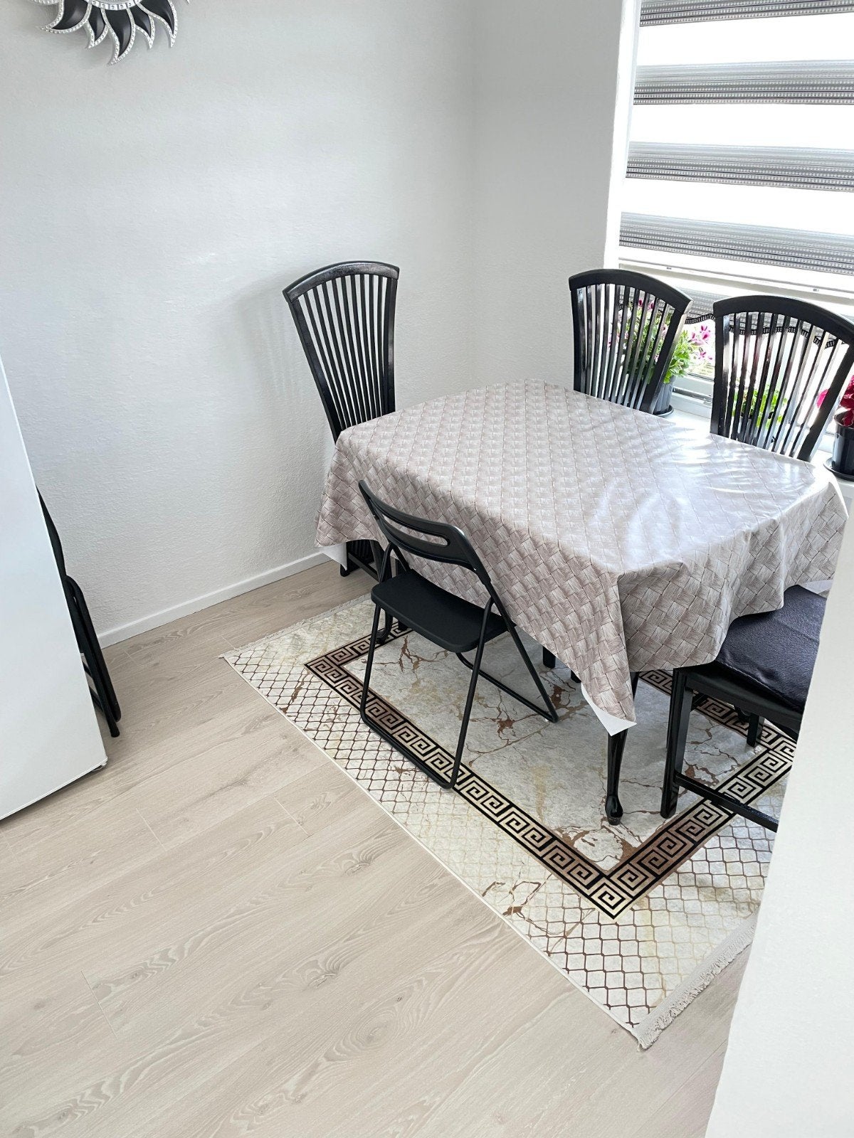 Eettafel met stoelen, Ophalen of Verzenden, Zo goed als nieuw, Rechthoekig, 50 tot 100 cm