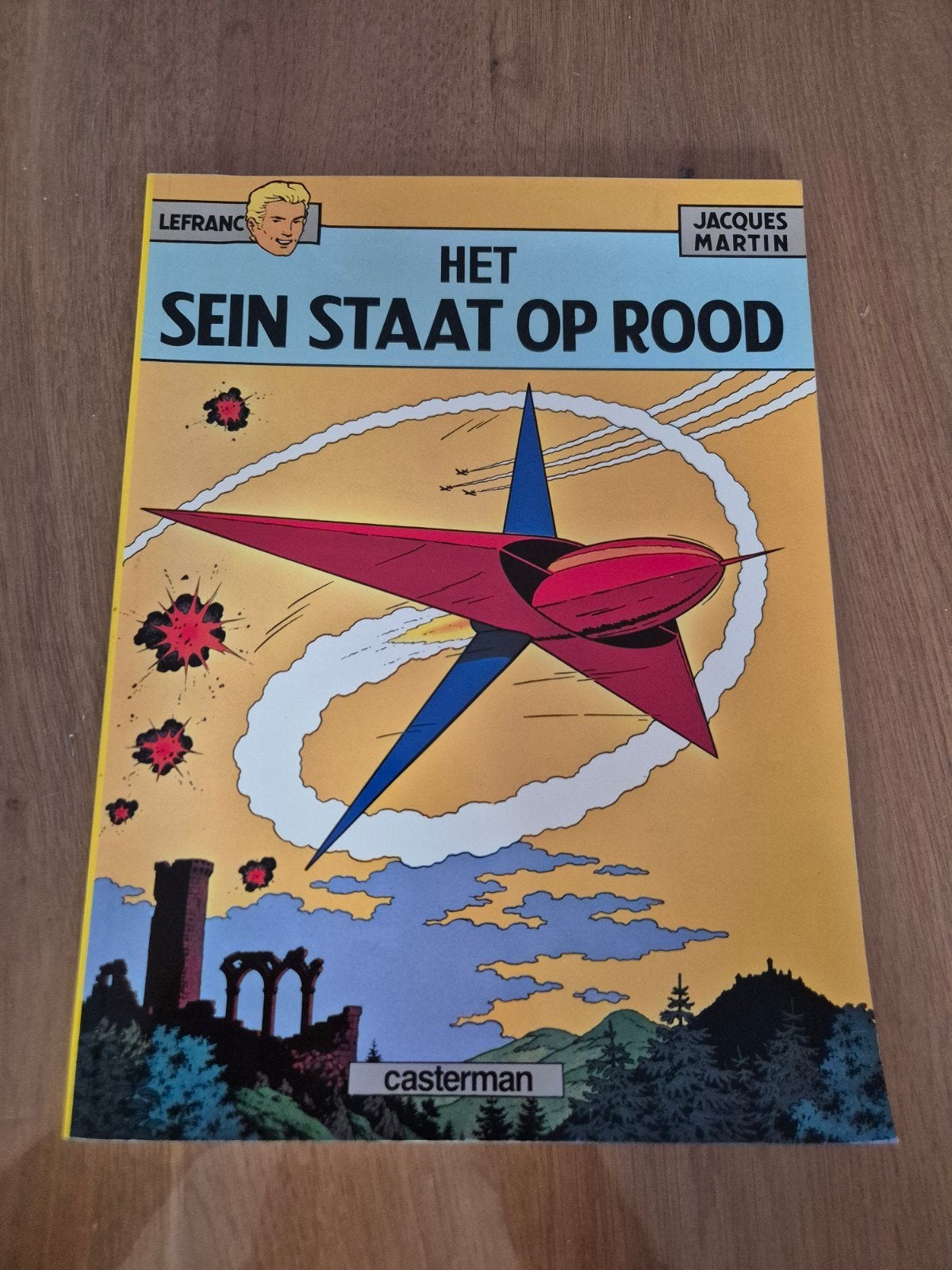 Lefranc: Het Sein Staat Op Rood - Jacques Martin Casterman, Boeken, Stripboeken, Eén stripboek, Ophalen of Verzenden, Gelezen