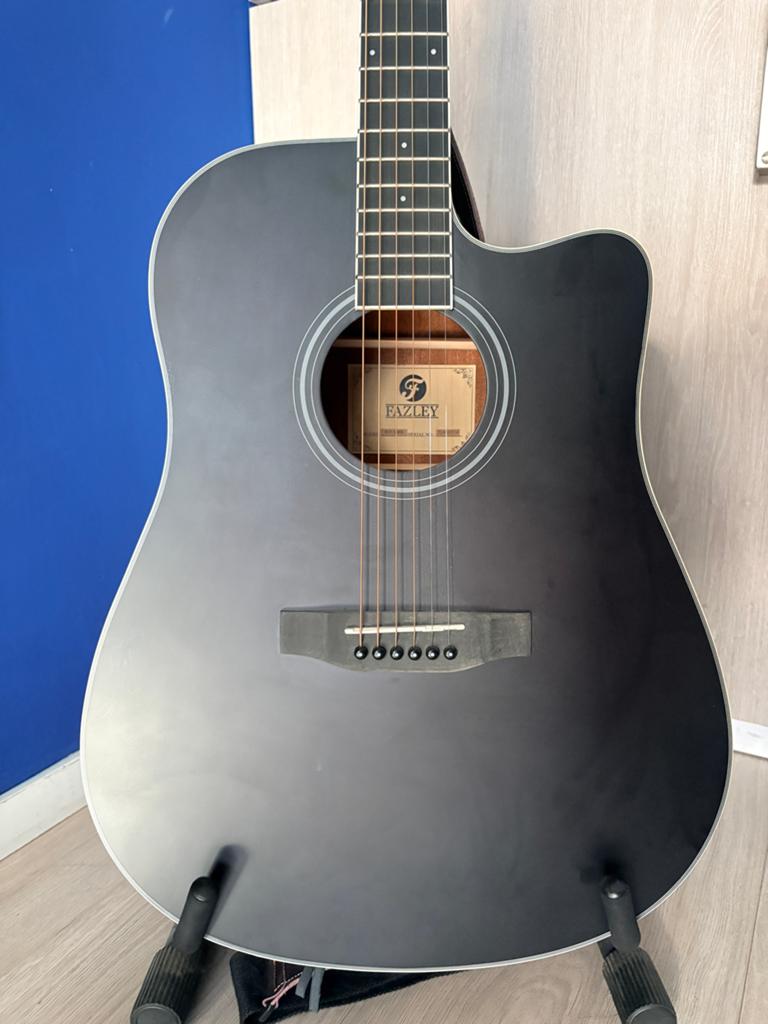 Fazley W70-DMBK ColourTune Dreadnought Matte Black Gitaar, Ophalen, Zo goed als nieuw, Western- of Steelstringgitaar