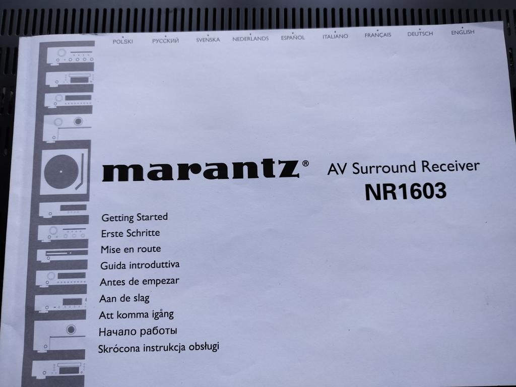 Marantz NR1603 AV Surround Receiver, Marantz, Ophalen of Verzenden, Zo goed als nieuw, 60 tot 120 watt
