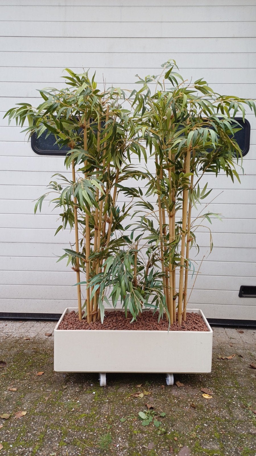Kunst Bamboe Plant plantenbak kunstplant kantoor showroom, Ophalen, Kunststof, Gebruikt, Binnen