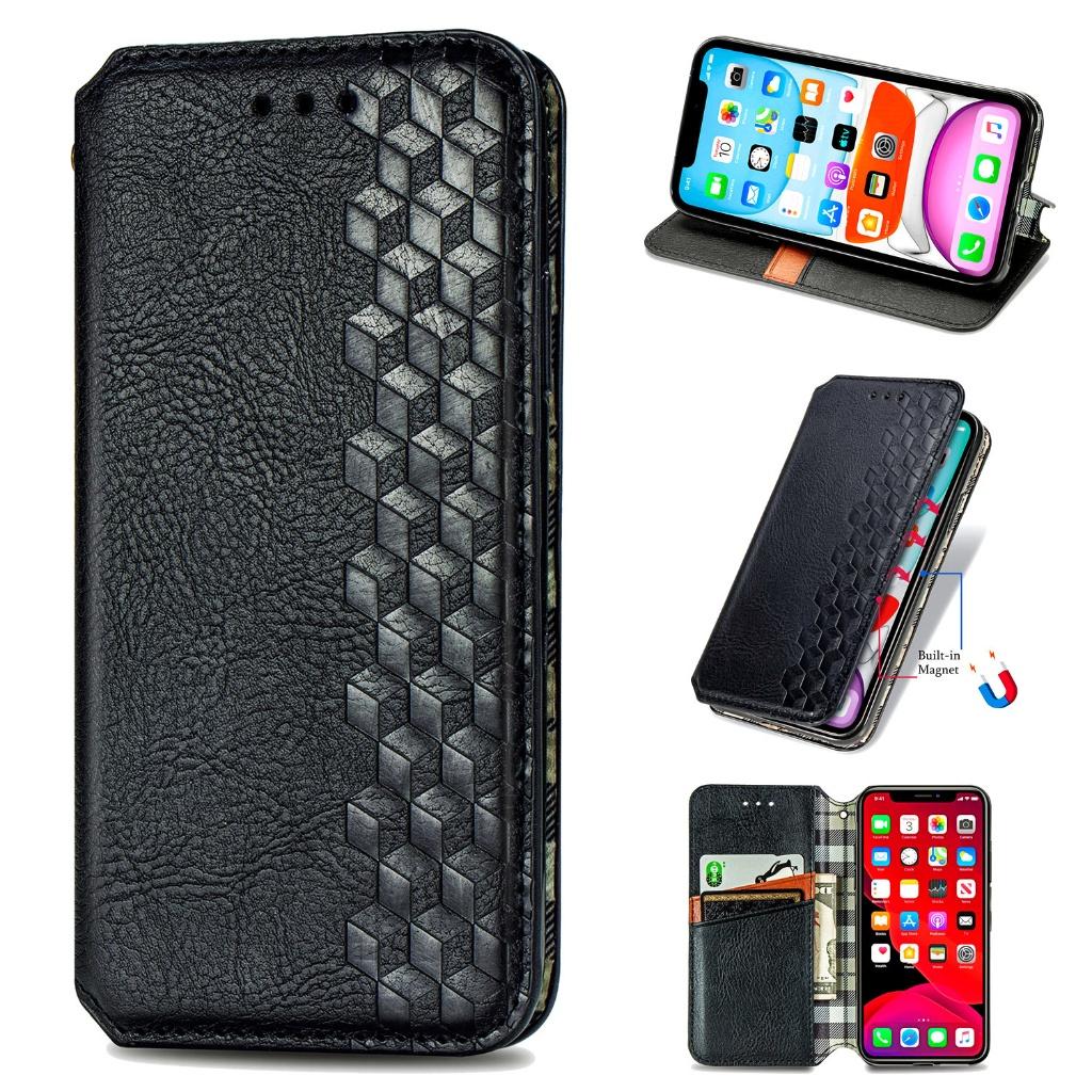Xiaomi Mi 10 Lite 5G Luxe PU Lederen Wallet Case Set _ Zwart, Verzenden, Nieuw, Hoesje of Tasje
