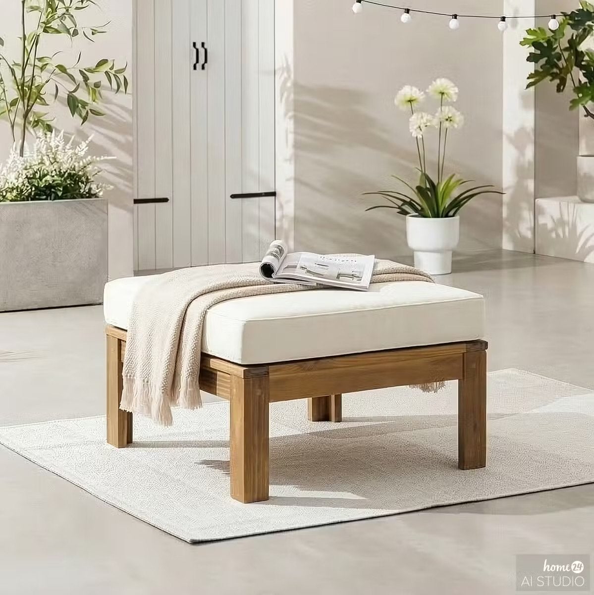 LEXI hocker (lounge) - nieuw in doos, Ophalen, Nieuw, Hout