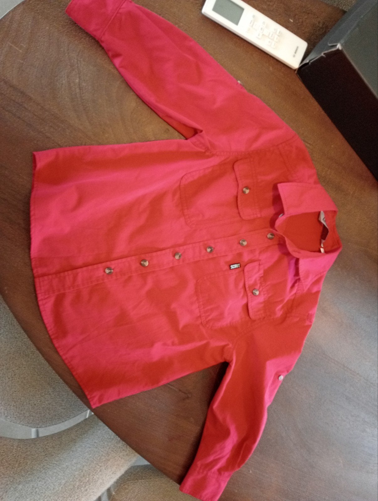 Scoutfit Bevers Rood 128, Jongen of Meisje, Overhemd of Blouse, Ophalen of Verzenden, Zo goed als nieuw