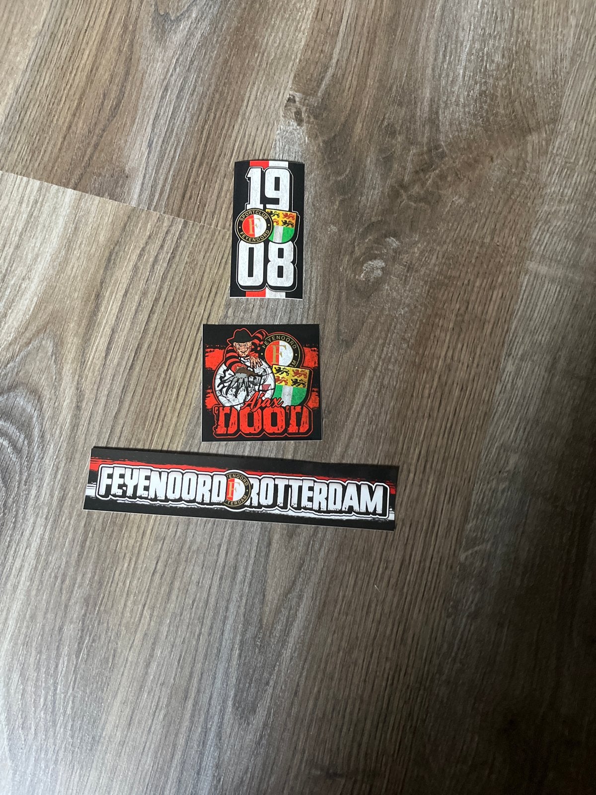 Feyenoord Stickers - Set van 3, Ophalen of Verzenden, Nieuw, Sport