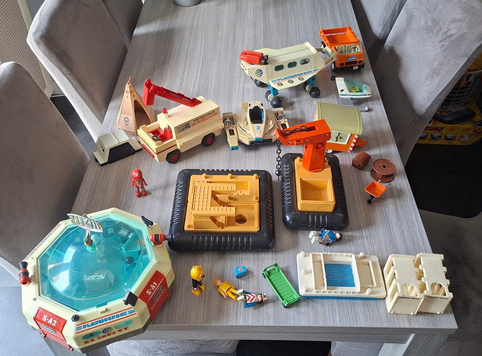 Grote partij Fisher-Price en Playmobil speelgoed (Vintage), Ophalen, Gebruikt, Jongen of Meisje