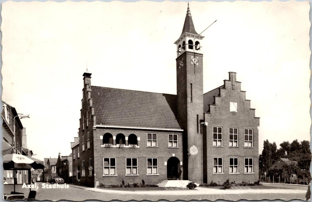 Axel - 12 ansichtkaarten, Verzamelen, Ansichtkaarten | Nederland, Verzenden, 1960 tot 1980, Gelopen, Zeeland