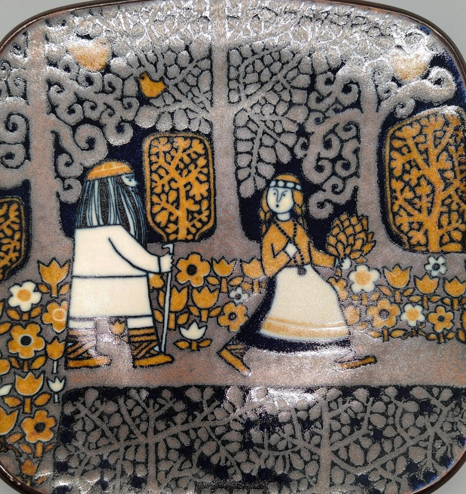 Arabia Kalevala jaarbord 1977 Raija Uosikkinen retro vintage, Verzenden