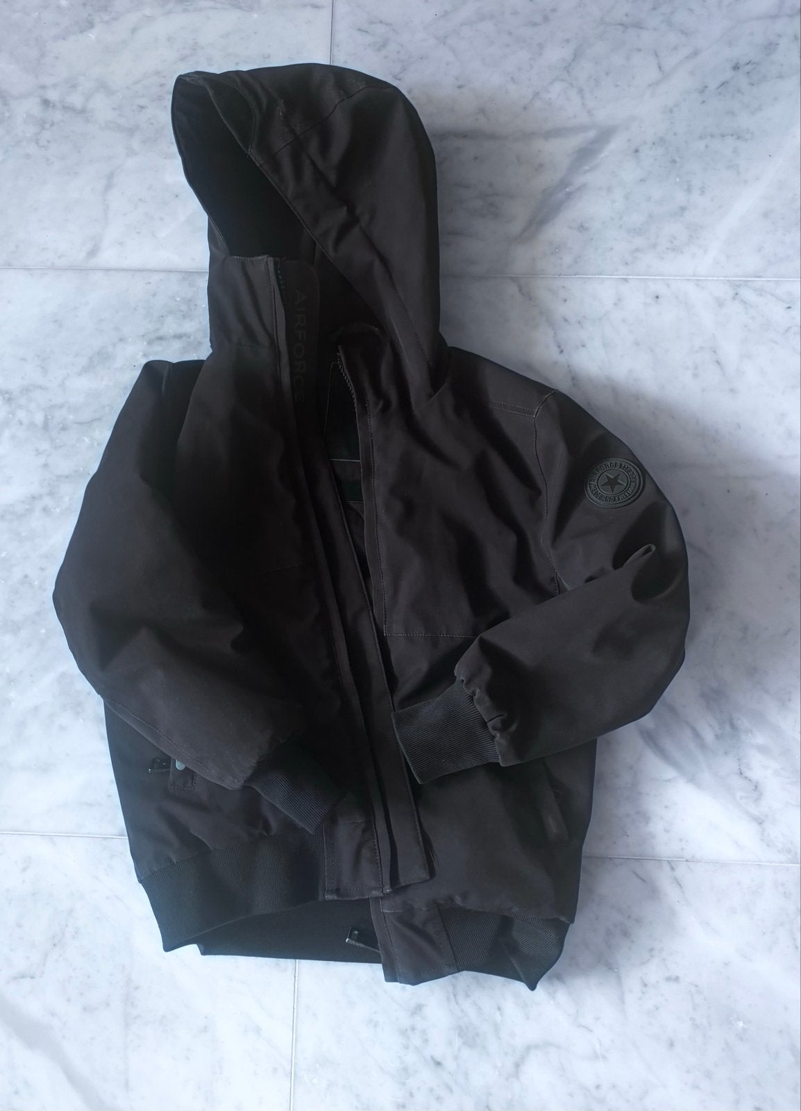 AirForce winterjas bomber model zwart maat 8 jongens, Ophalen of Verzenden, Gebruikt, Jongen, Jas