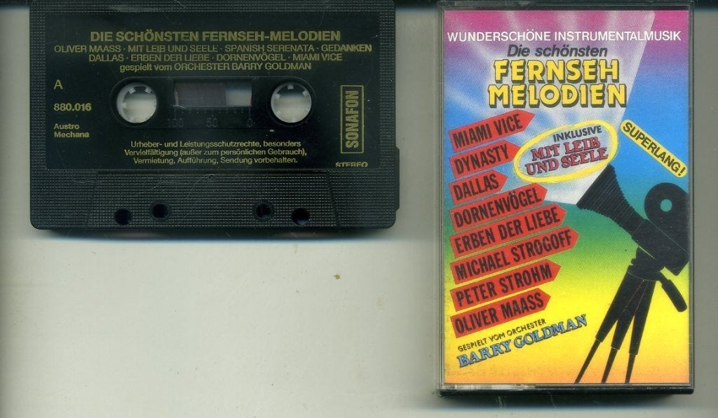 Die schönsten FERNSEH-MELODIEN 16 nrs cassette ZGAN, Filmmuziek en Soundtracks, 1 bandje, Ophalen of Verzenden, Zo goed als nieuw