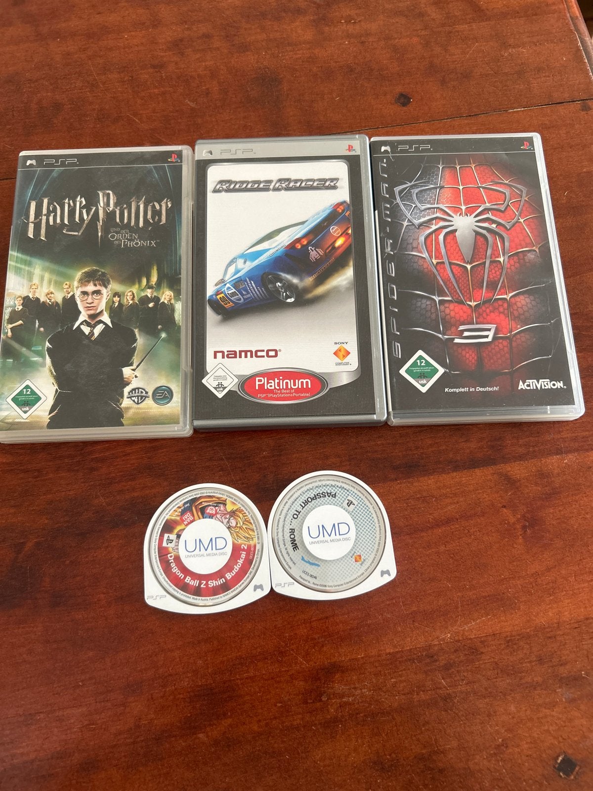 PSP Games: Harry Potter, Ridge Racer, Spider-Man 3 & meer, Online, Gebruikt, Overige genres, 1 speler