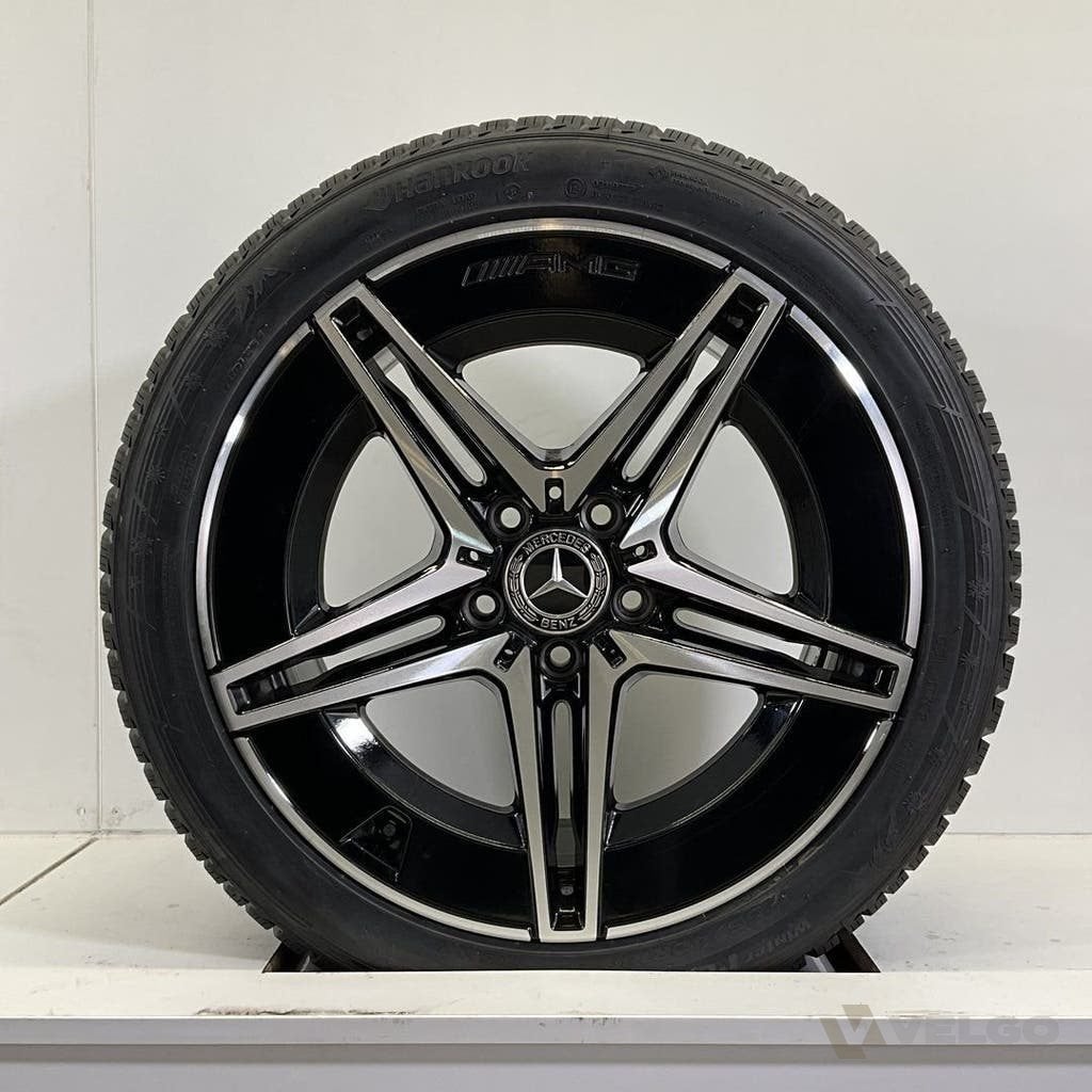 MERCEDES C KLASSE W205 W206 SET VELGEN+WINTERBANDEN 18 INCH, 18 inch, Gebruikt, Banden en Velgen, Info@velgo.nl