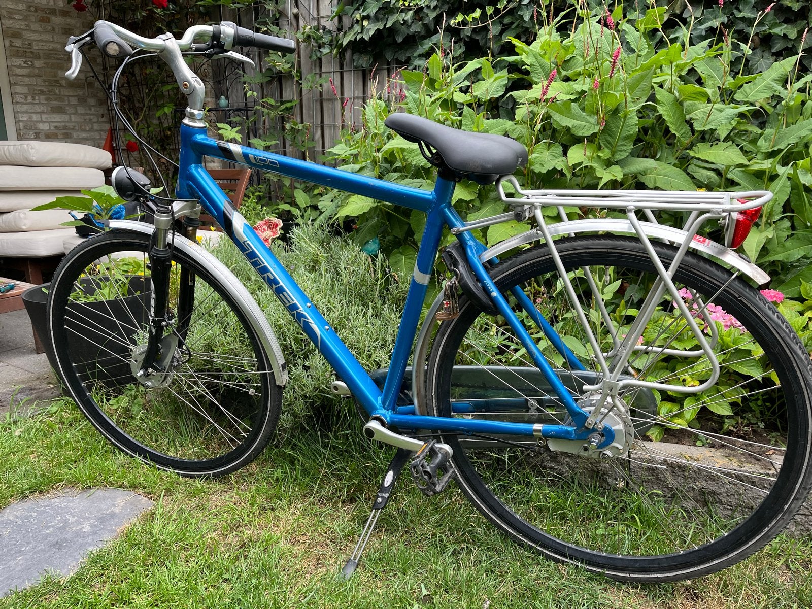 Trek Navigator 100 heren fiets - Blauw, 7 versnellingen, Gebruikt, Versnellingen, Ophalen, Overige merken