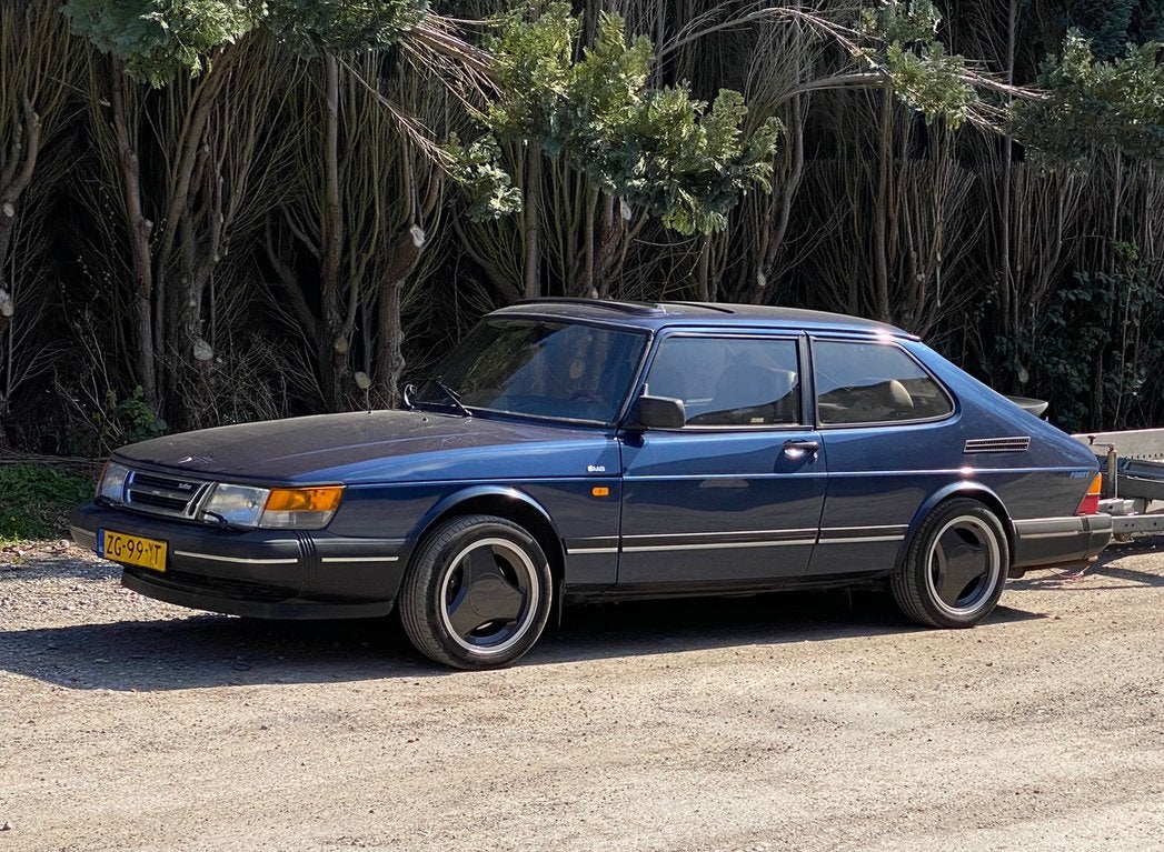 16” Saab 900 Classic 9000 Aero velgen + 195/50 R16 Hankook, Auto-onderdelen, 16 inch, Banden en Velgen, Ophalen of Verzenden, 195 mm
