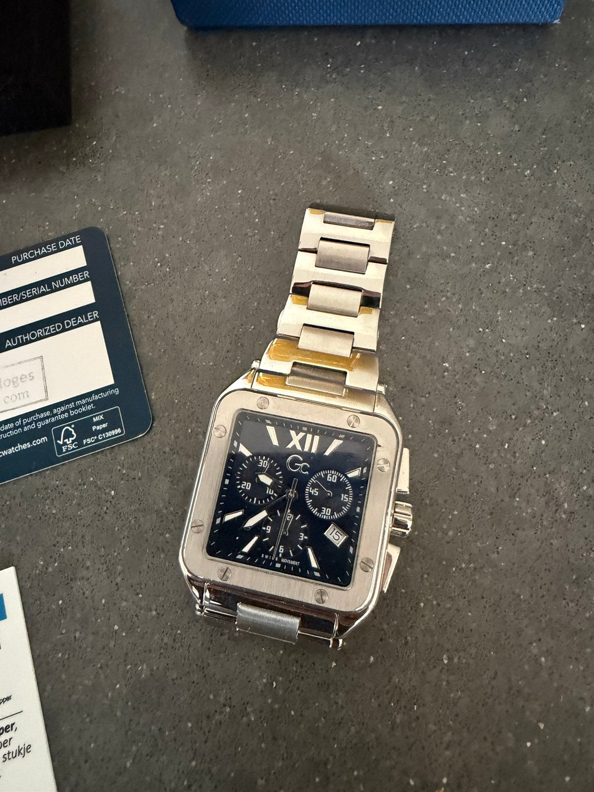 Horloge Gc, Ophalen of Verzenden, Zo goed als nieuw, Staal, Overige merken