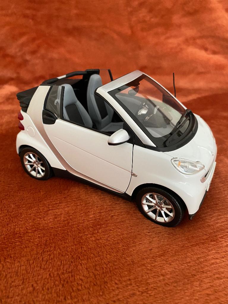 Smart 1:18 cabrio for two, Hobby en Vrije tijd, Ophalen, Zo goed als nieuw, Auto, MiniChamps