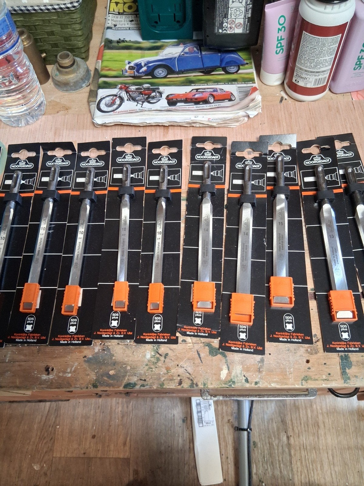 Nooitgedagt SDS Beitels Set - 10, 14, 15 mm 20 € p/st, Doe-het-zelf en Verbouw, Ophalen of Verzenden, Nieuw, Beitel, Nooitgedacht