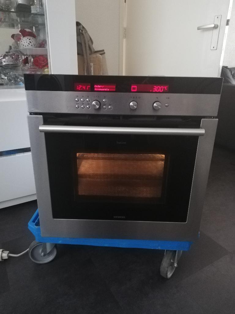 Siemens inbouw oven met magnetron functie model HB87E54, Ophalen, Gebruikt, Oven met grill, Inbouw