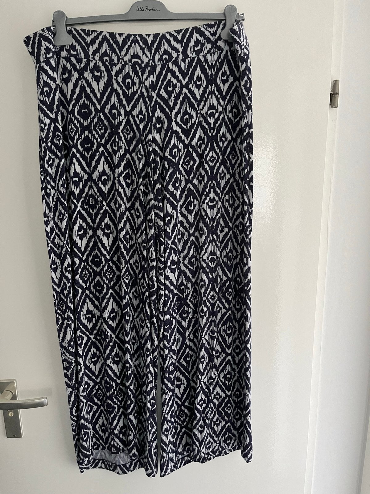 Charter Club Woman Broek met print, Ophalen, Zwart, Maat 46/48 (XL) of groter, Lang