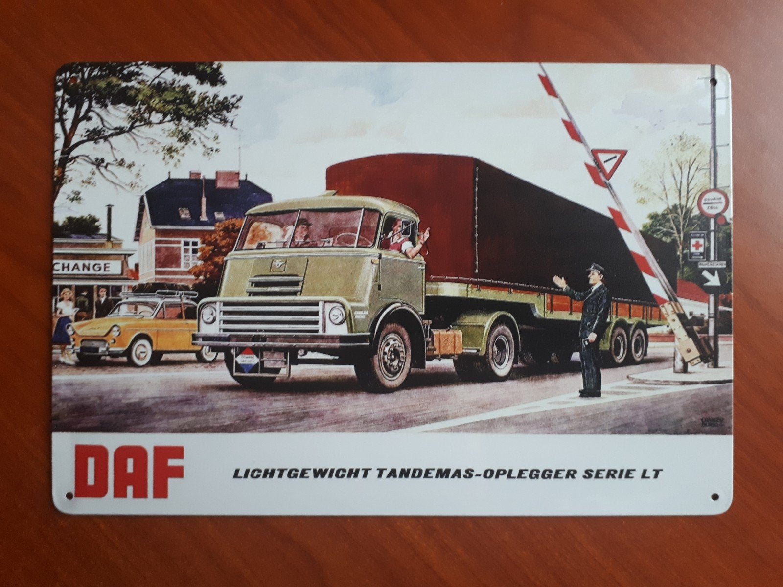 Daf 20x30 cm Metalen Reclamebord, Ophalen of Verzenden, Nieuw, Reclamebord