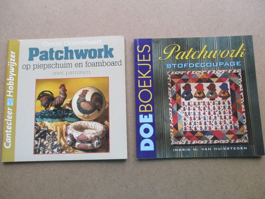Patchwork - stofdecoupage - Instructieboekjes, Ophalen of Verzenden, Zo goed als nieuw, Overige typen