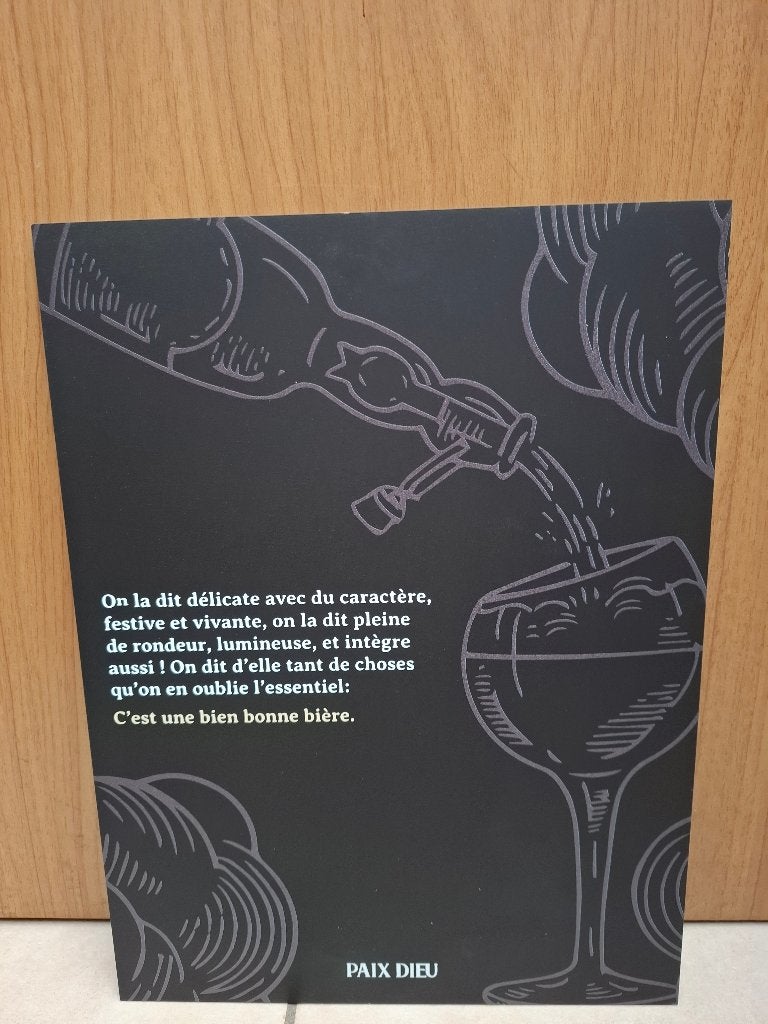 Reclamebord Paix Dieu bier, Verzamelen, Ophalen of Verzenden, Nieuw, Reclamebord, Plaat of Schild, Overige merken