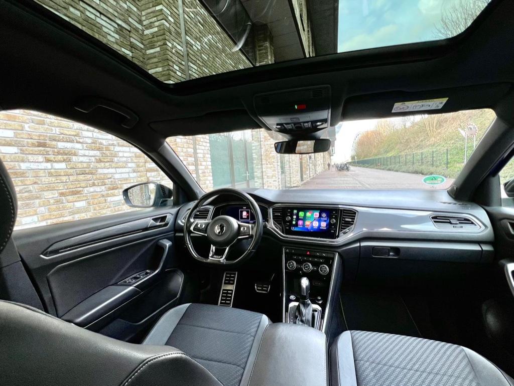 VW T-Roc 1.5 TSI 150pk 2021 NAP | R-line+ | Pano | Digi Dash, 1254 kg, 15 km/l, 4 cilinders, Blauw