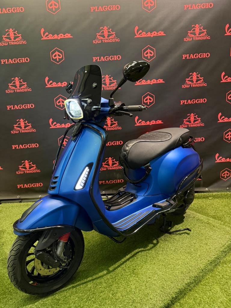 Vespa Sprint 2021 Brom! Mat Blauw / RS Zadel / Garantie!