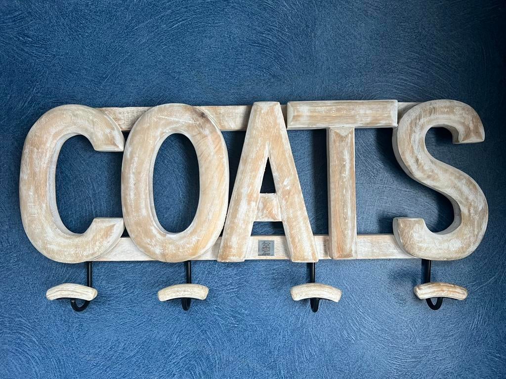 Kapstok ‘COATS’ - Riviera Maison, Wandkapstok, Ophalen of Verzenden, Zo goed als nieuw, Minder dan 100 cm