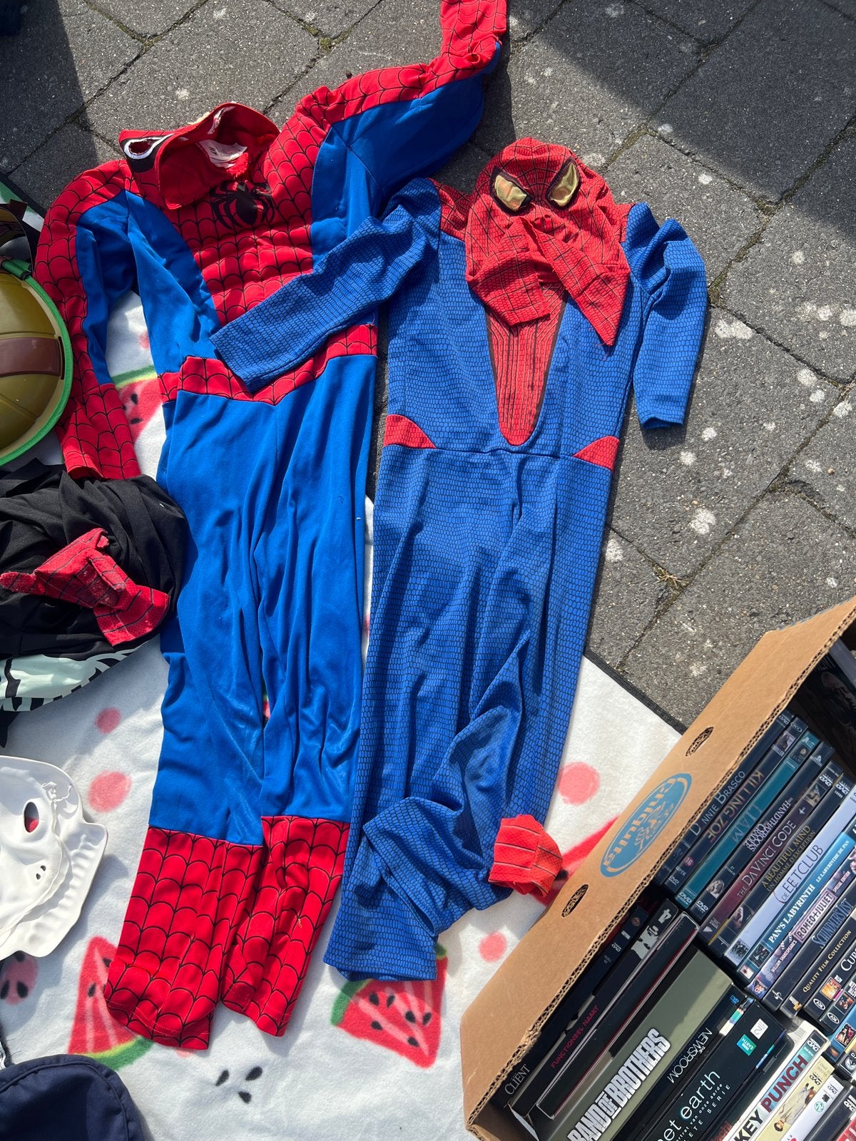 Spiderman kostuums voor kinderen, Ophalen of Verzenden, Gebruikt, 110 t/m 116, Jongen of Meisje