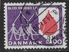 Denemarken 1974   Bloeddonor   555, Verzenden, Denemarken, Gestempeld