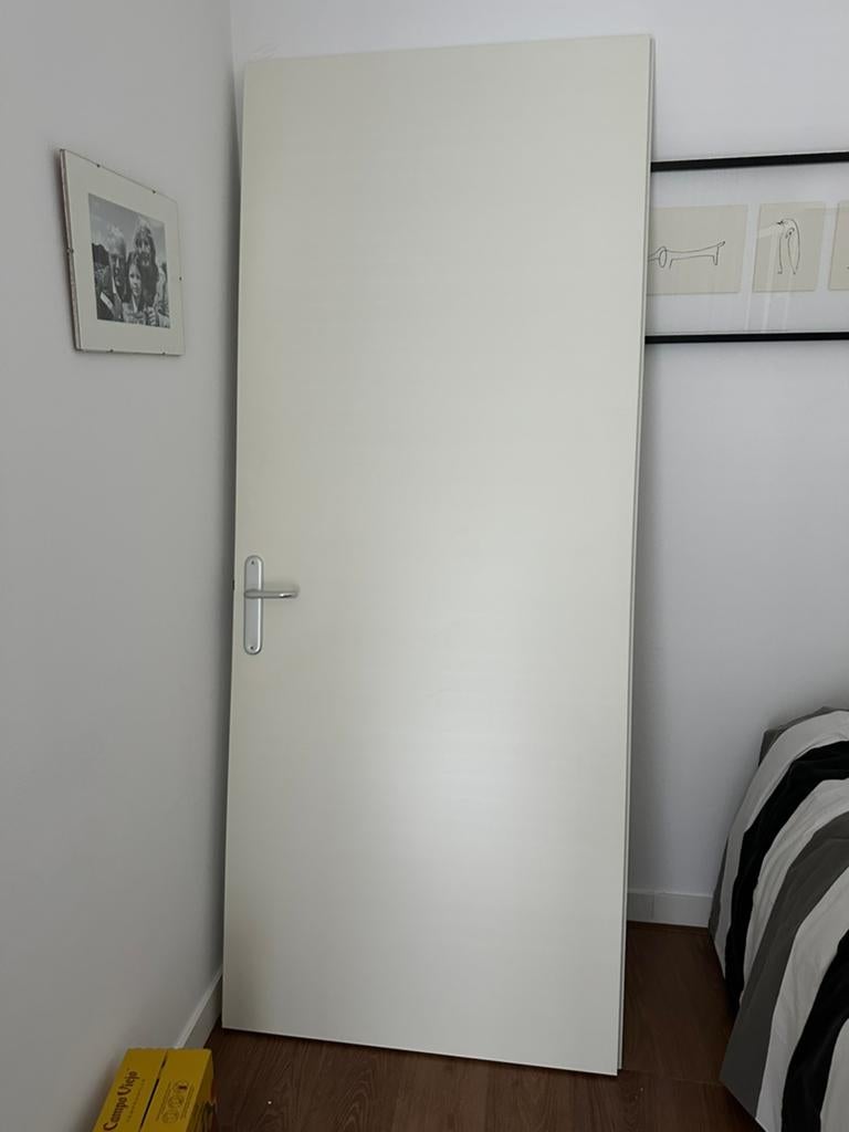Opdekdeur met kruk standaardmaat 2.31 x 93.5, Doe-het-zelf en Verbouw, Deuren en Horren, Ophalen, Gebruikt, 80 tot 100 cm, 215 cm of meer