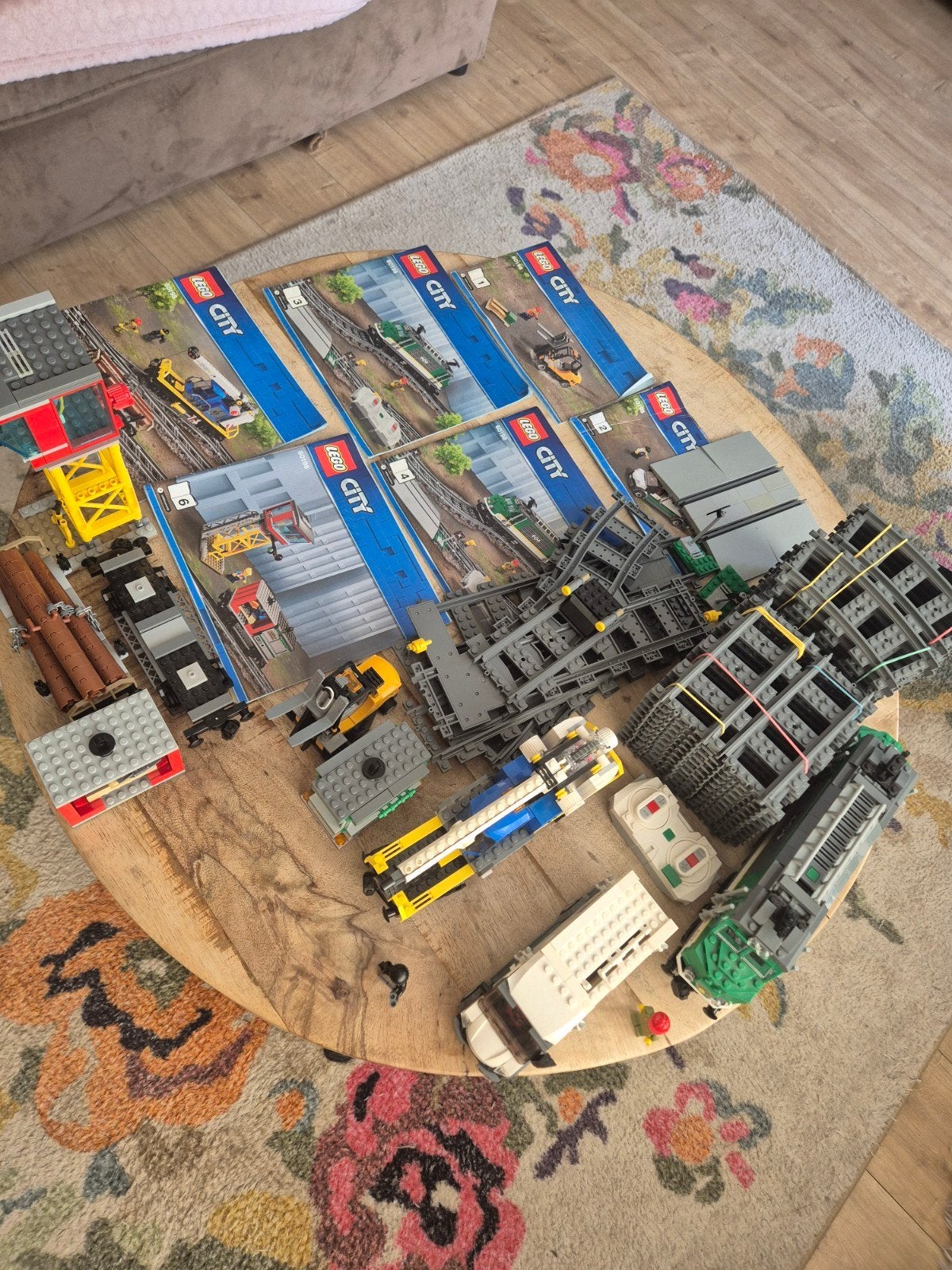 Grote LEGO City Trein Set met Accessoires en Handleidingen, City, Compleet, Lego, Ophalen of Verzenden