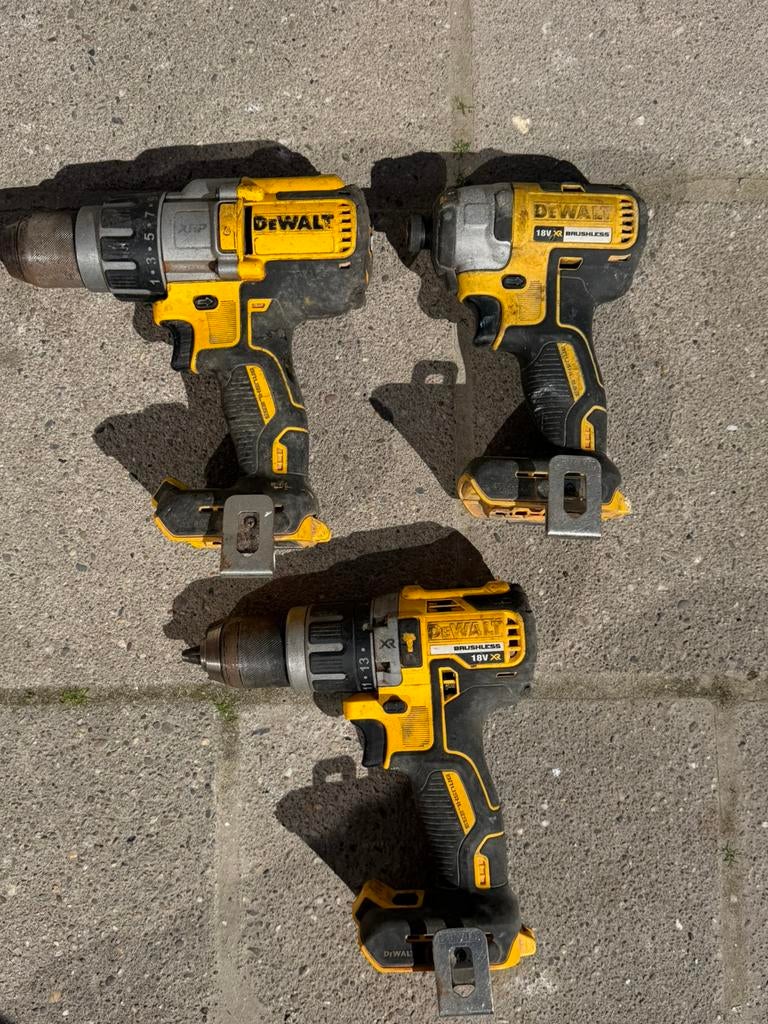 DeWalt 18V XR set – defect / voor onderdelen, Ophalen of Verzenden, Gebruikt