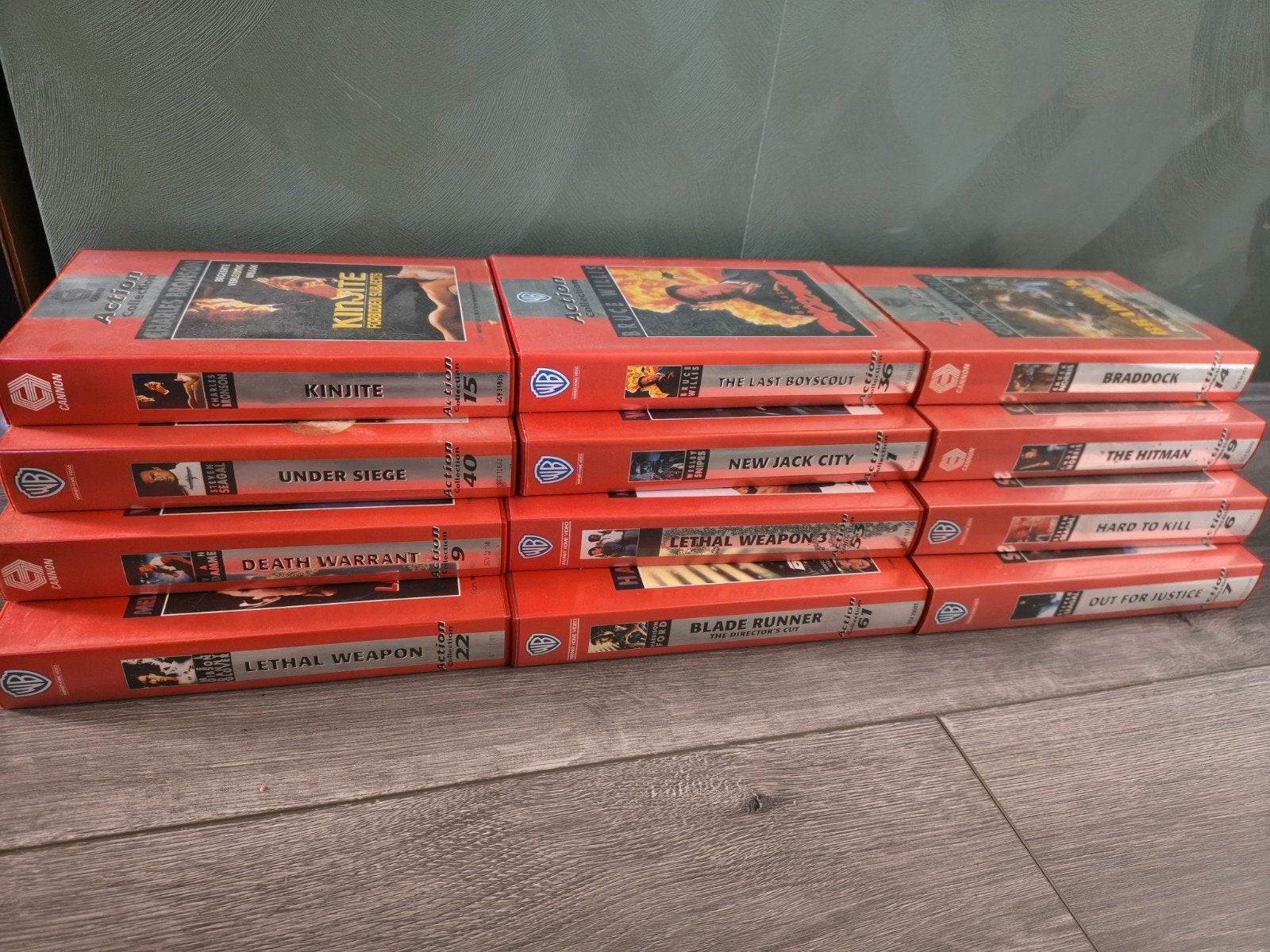 Véél action collection vhs banden in èèn koop, Ophalen of Verzenden, Zo goed als nieuw