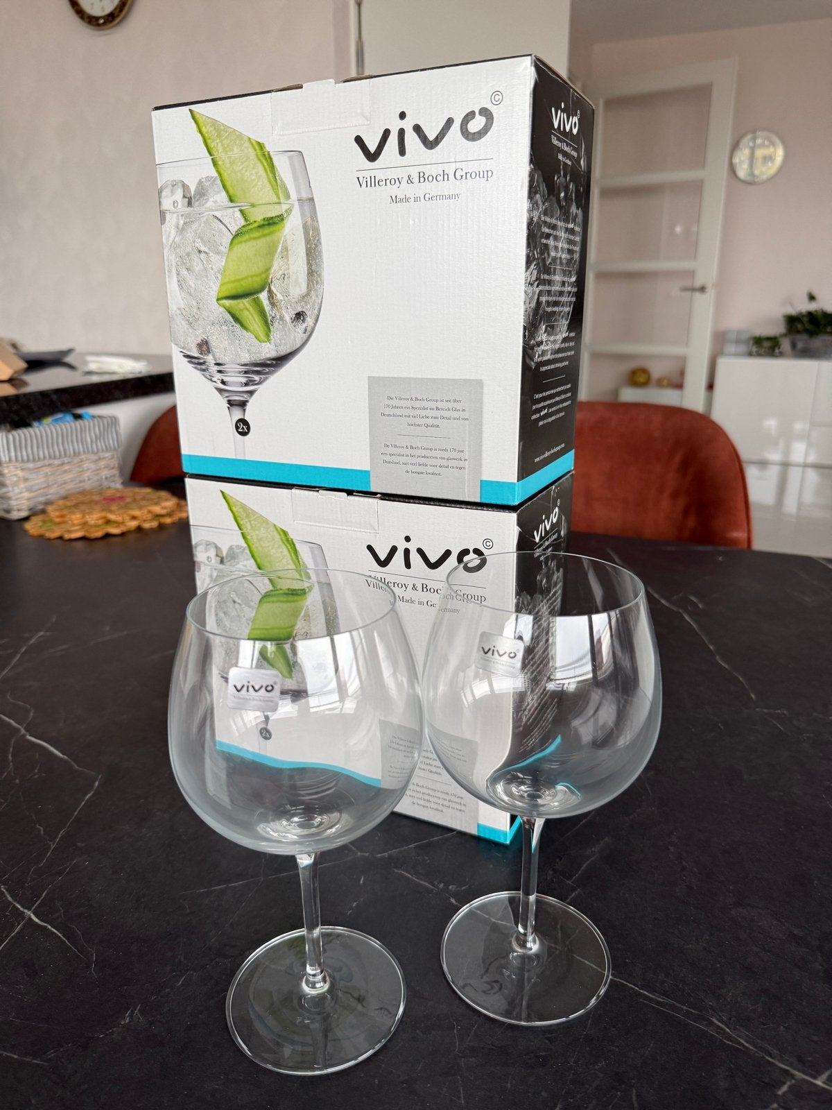 Villeroy & Boch Vivo Gin Tonic Glazen - Set van 2, Nieuw, Ophalen of Verzenden, Meerkleurig, Overige merken