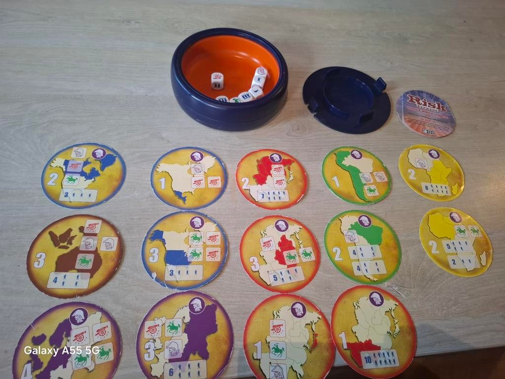 Risk Express Reisspel - Compact en Compleet, Hobby en Vrije tijd, Gezelschapsspellen | Bordspellen, Ophalen of Verzenden, Zo goed als nieuw