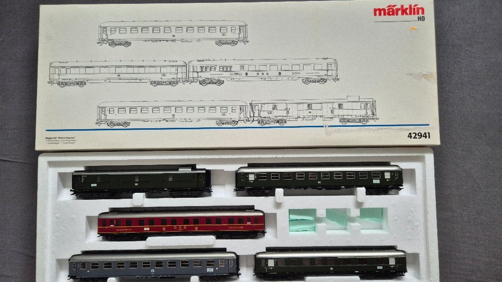 Märklin 42941 H0 - Riviera Express, Overige merken, Gelijkstroom of Wisselstroom, Brug, Tunnel of Gebouw, Ophalen of Verzenden