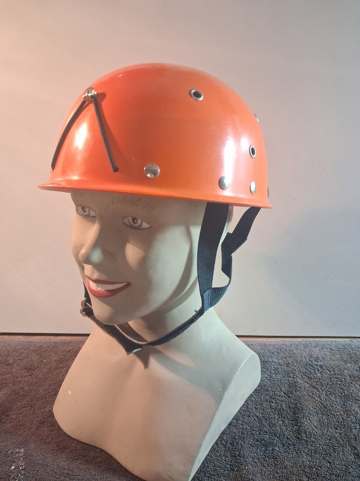 Vintage bergsport helm., Gebruikt, ., Ophalen of Verzenden, .