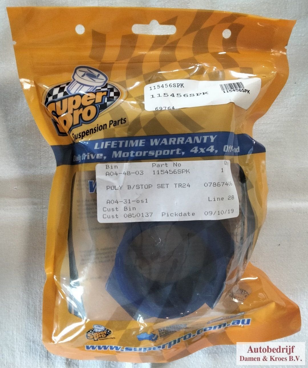 Bump Stop Set, rear axle, polyurethane 115456SPK, Auto-onderdelen, Ophanging en Onderstel, -, Overige automerken, -, Nieuw