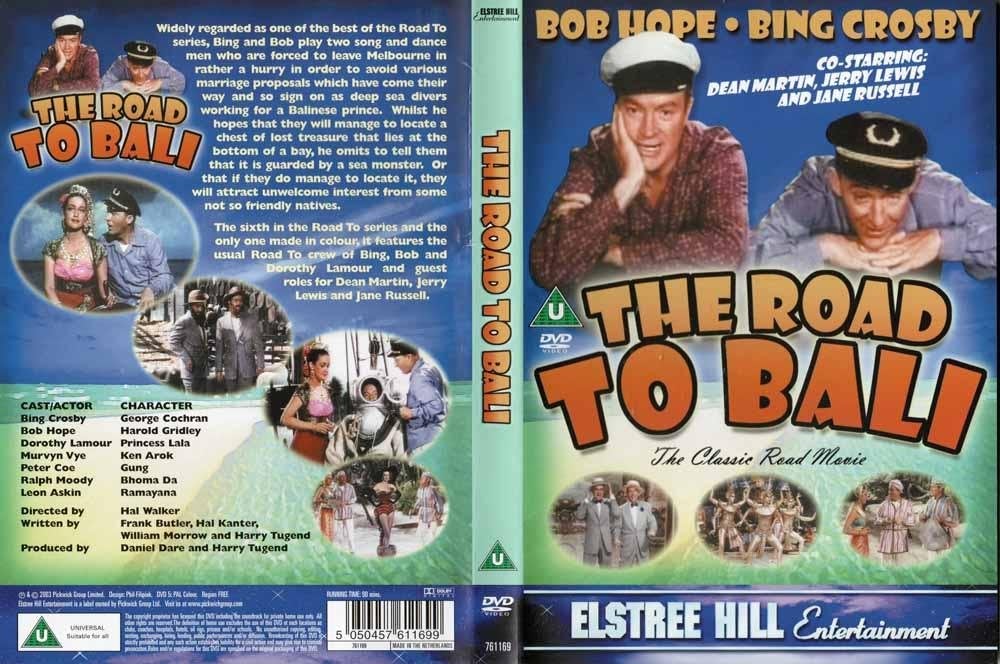 Road to Bali 1952 DVD met Bing Crosby, Bob Hope,, Cd's en Dvd's, Alle leeftijden, Ophalen of Verzenden, Zo goed als nieuw, Komedie