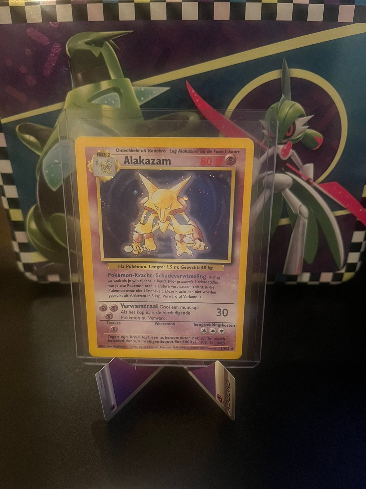 Alakazam #1 base set, Ophalen of Verzenden, Zo goed als nieuw