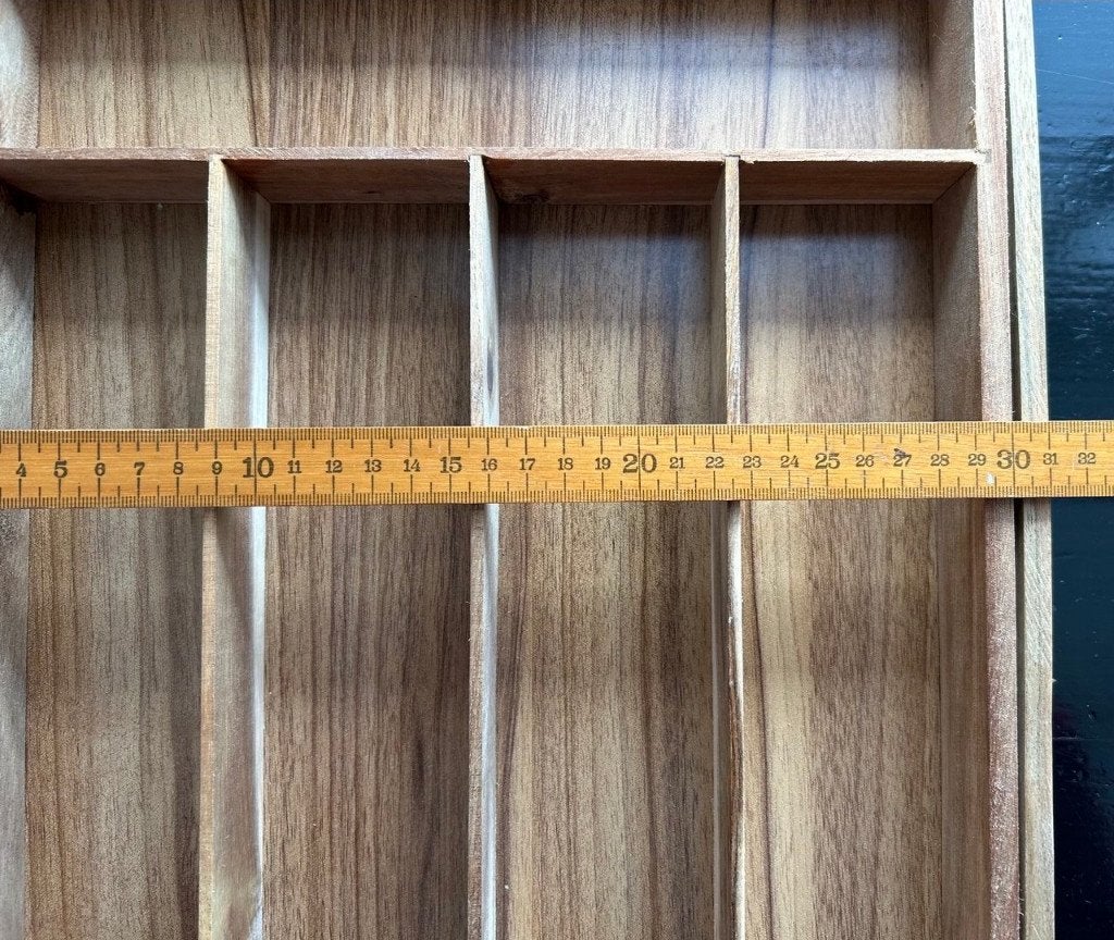 Bestekbak uitschuifbaar hout 37 [48] x 31 x 5.5 cm, Overige typen, Ophalen, Zo goed als nieuw, Hout