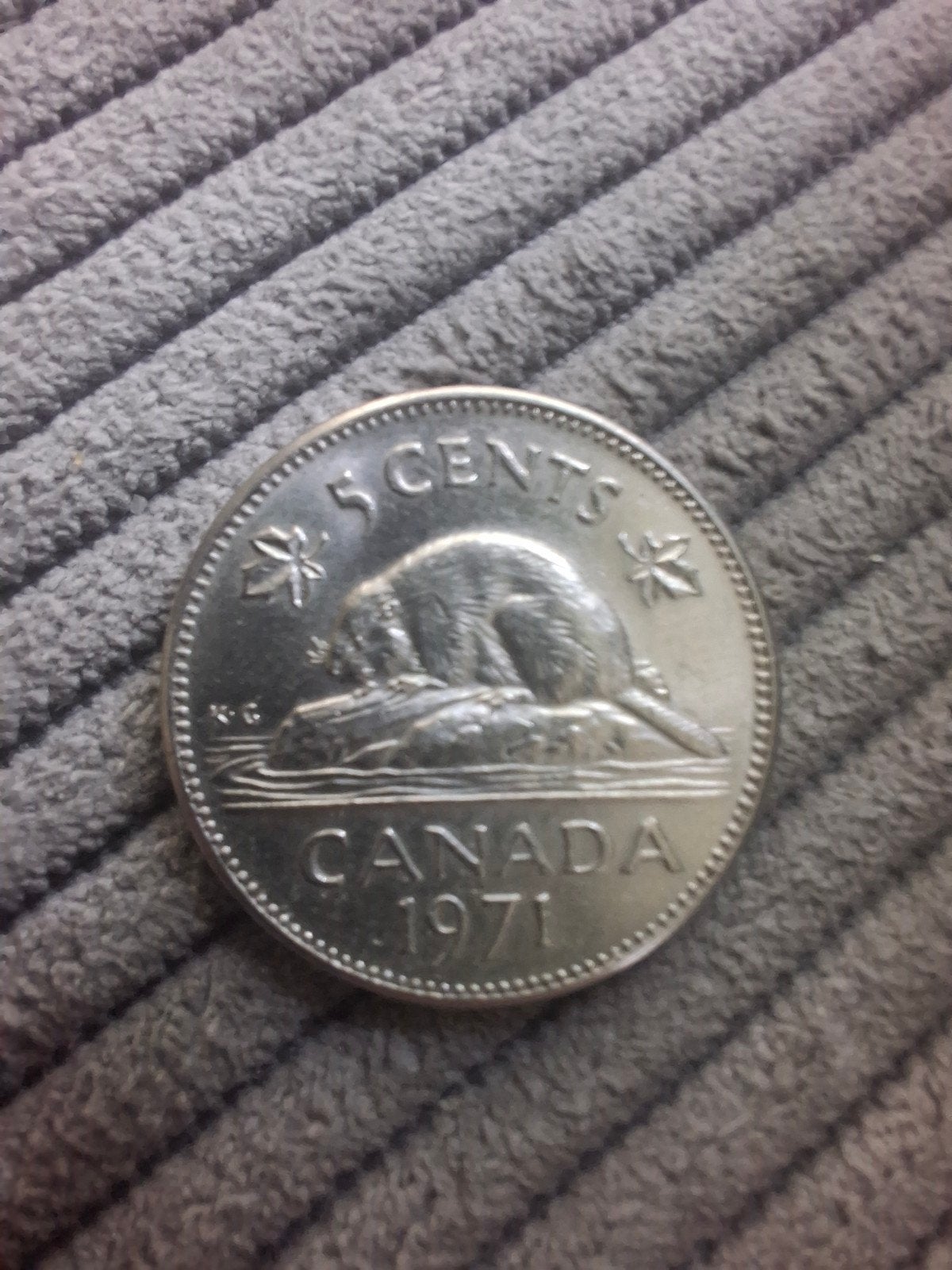 Canadese 5 Cent Munt 1971 - Koningin Elizabeth II, Ophalen of Verzenden, Losse munt