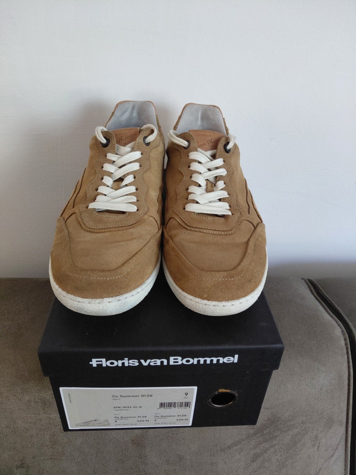 Floris van Bommel De Gummer sneakers - Zo goed als nieuw, Bruin, Floris van Bommel, Ophalen of Verzenden, Sneakers of Gympen