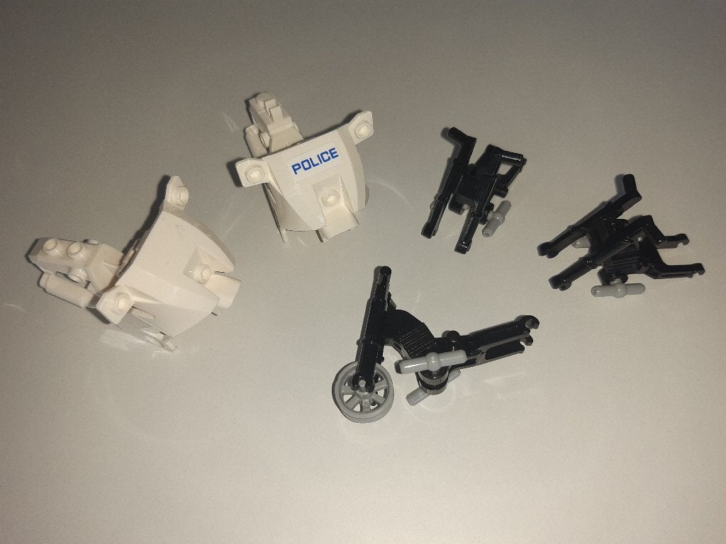 Lego onderdelen Motor Town City Police. Politiemotor., City, Lego, Ophalen of Verzenden, Zo goed als nieuw