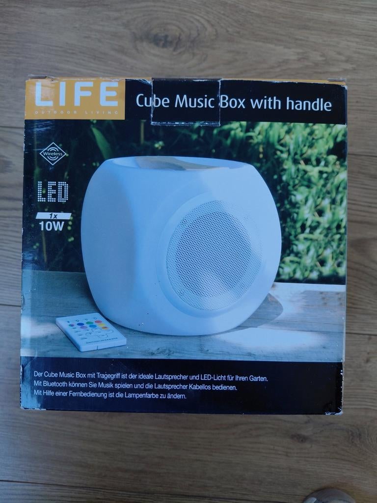 LIFE Cube Muziekbox met licht en Bluetooth, Audio, Tv en Foto, Luidsprekers, Overige merken, Overige typen, Nieuw, Ophalen of Verzenden