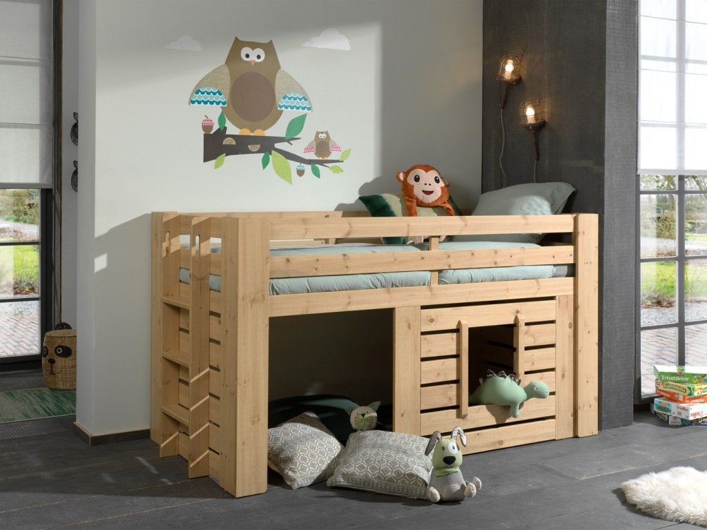 Oliver halfhoogslaper - 90x200 - Naturel, Niet ingevuld, Niet ingevuld, Niet ingevuld