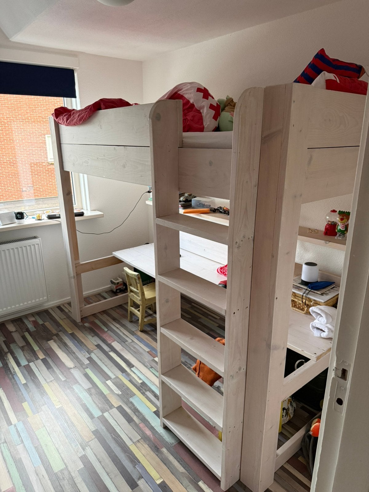 Hoogslaper in whitewash, Ophalen, Zo goed als nieuw, Hoogslaper